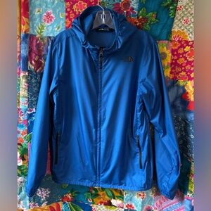 The North Face YOUTH XL Blue Jacket windbreaker